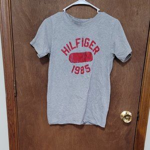 Women Solid Tshirt Half Sleeve Gray Size: S